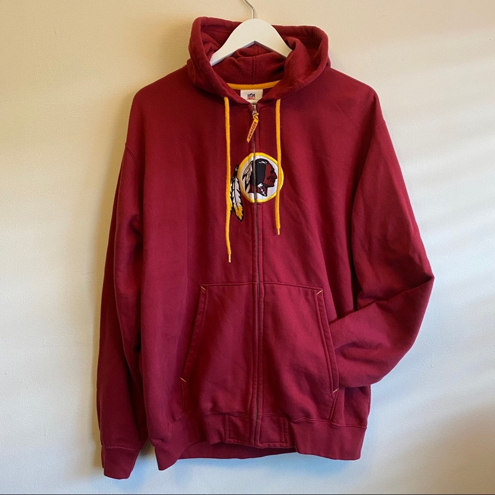 NFL TEAM APPAREL Washington REDSKINS Zip Up Sz M